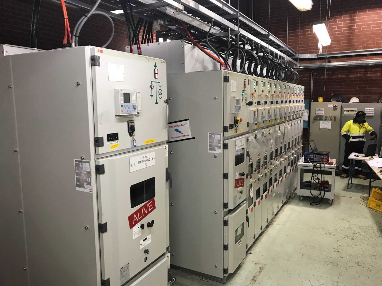 3.3kv and 22kv switch gear. Completed front view (1) 3.3kv and 22kv switch gear. Completed front view (1)